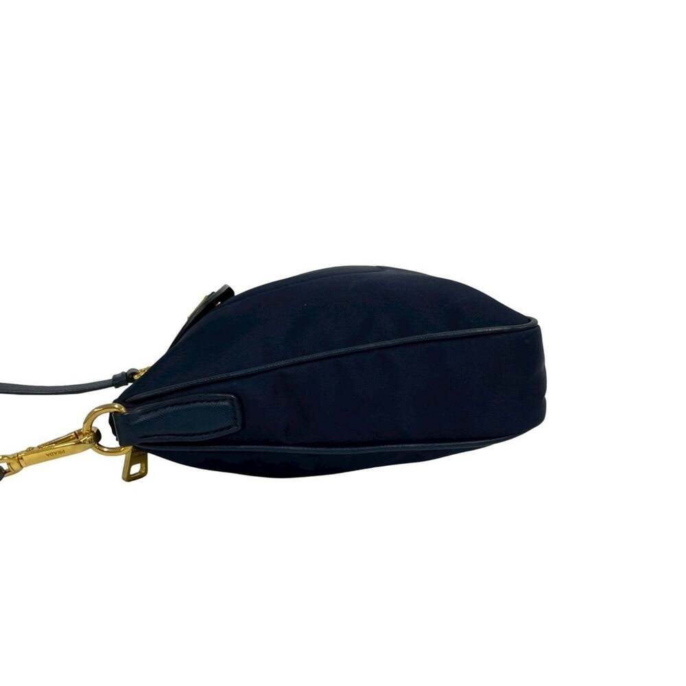 PRADA Blue Leather Saffiano Shoulder Bag - Picture 5 of 10